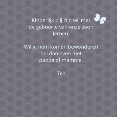 Geboorte jongen ster olifantje 3