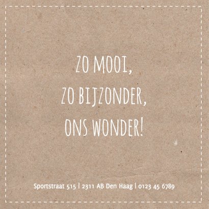 Geboorte jongen wolk karton 2