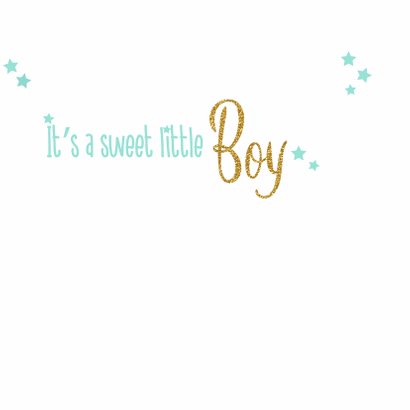 Geboorte lief baby kaartje boy 3