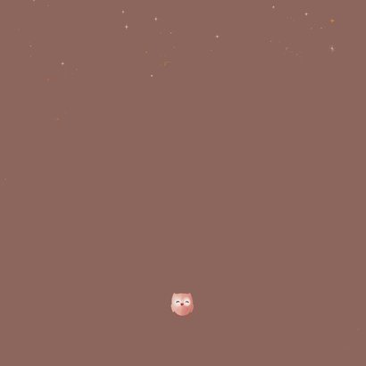 Geboorte meisje bosdieren stijlvol vosje in hangmat in boom Achterkant