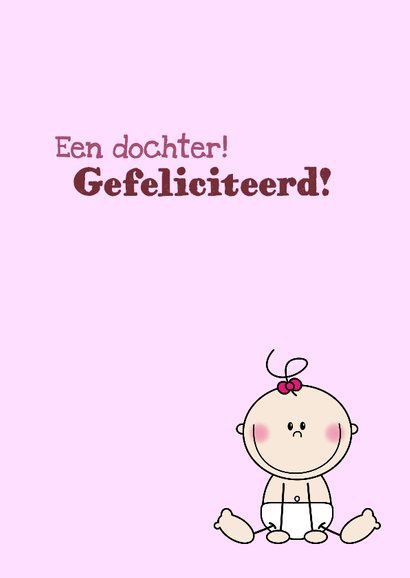 Geboorte meisje lief illustratie 3