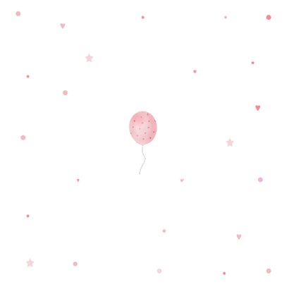 Geboorte meisje pandabeertje ballonnetje Achterkant