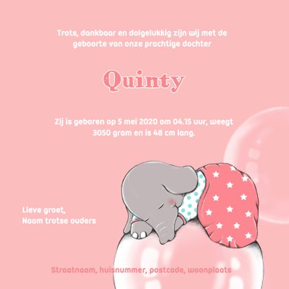 Geboorte olifant droom - IH 3