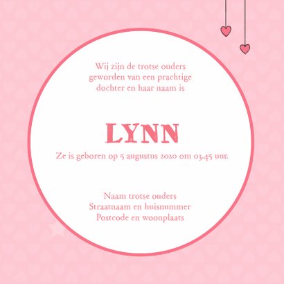 Geboorte olifant label - IH 3