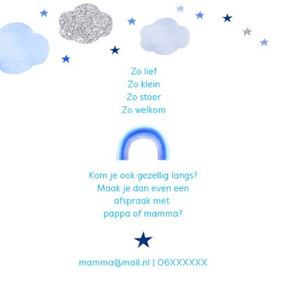 Geboorte regenboog wolken 2