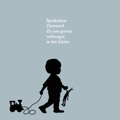 Geboorte silhouet mikkel - B 2