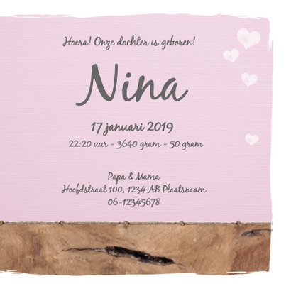 Geboorte - Ster, hout, stempel 3