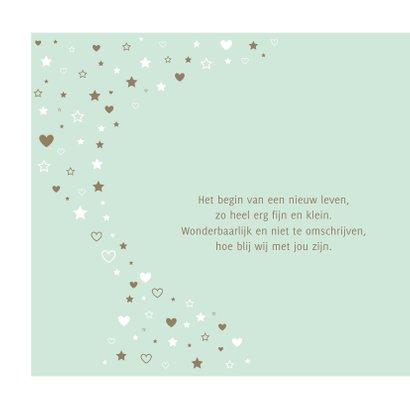 Geboorte - Sterren en hartjes voor een jongen 2