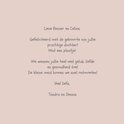 Geboorte Sweet little girl simplistisch en lief 3