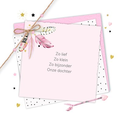 Geboorte veertjes papiertjes 2