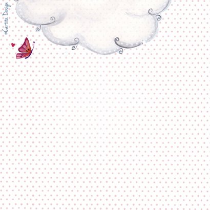 Geboorte Waslijn Meisje Wolken 2