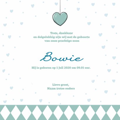 Geboortekaart beertje Bowie IH   3