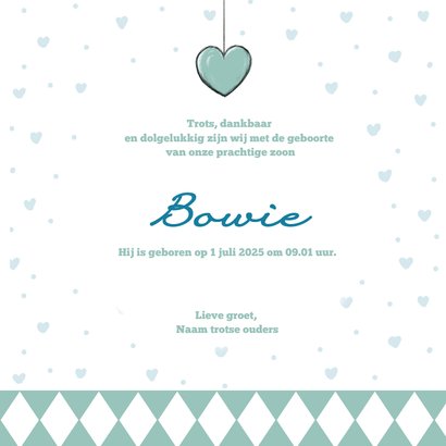Geboortekaart beertje Bowie IH   3