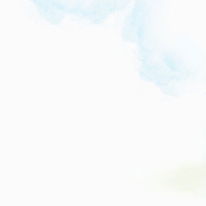 Geboortekaart hertje met boom-jongen Achterkant