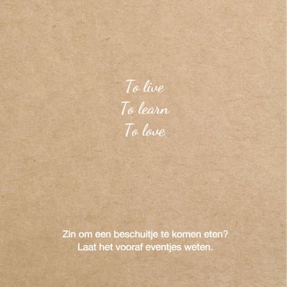 Geboortekaart Hollandse klompen jongen 2
