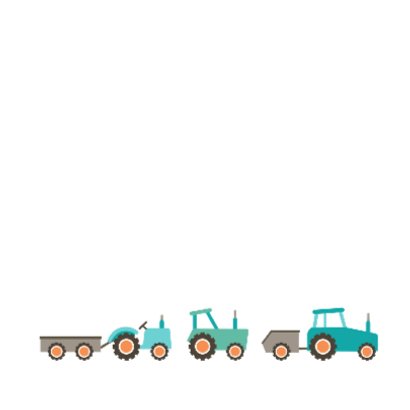 Geboortekaart jongen tractor 2