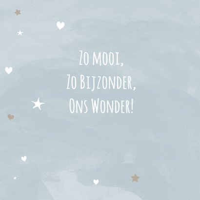 Geboortekaart lief sterretjes 2