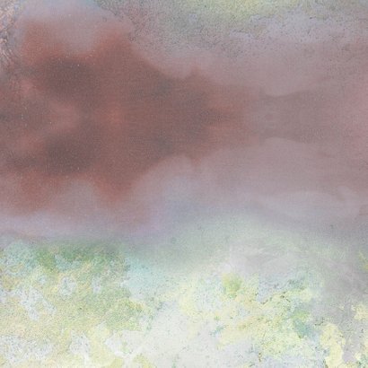geboortekaart meisje met aquarelachtergrond en hartjes Achterkant