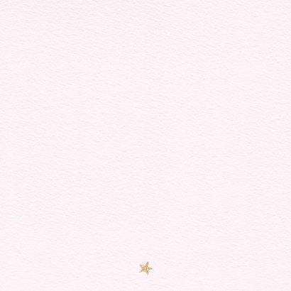 Geboortekaart meisje olifantje  Achterkant