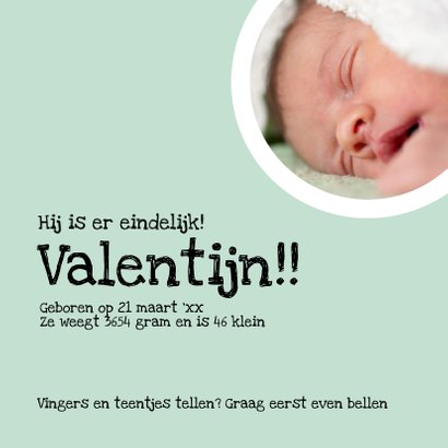 Geboortekaart unisex foto cirkels 3