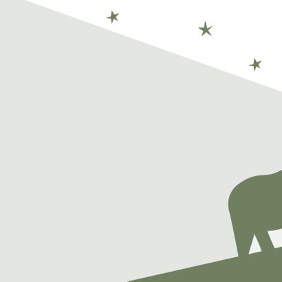 Geboortekaart neushoorn familie Achterkant