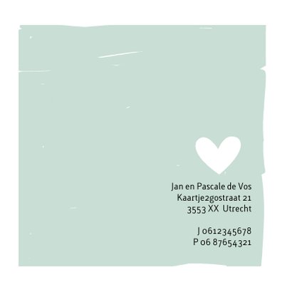 Geboortekaart Olli-fantje mint 2
