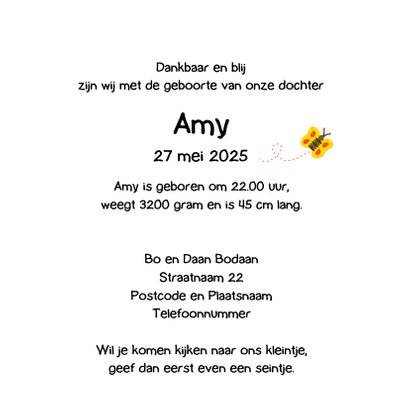 Geboortekaart onder eierschaal 3