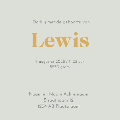 Geboortekaart zusje bakfiets av 3