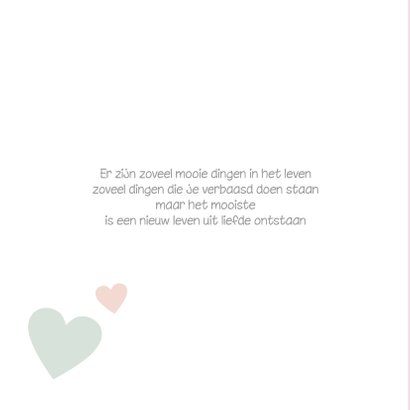 Geboortekaartje Annabel kalk 2
