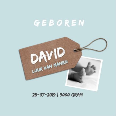 Geboortekaartje blauwe wieber 3