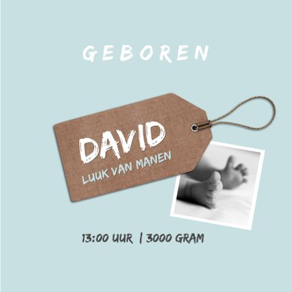 Geboortekaartje blauwe wieber 3