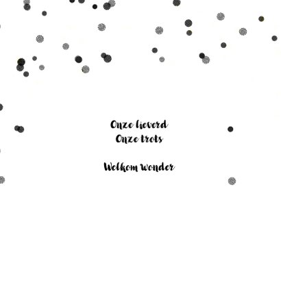 Geboortekaartje confetti foto 2