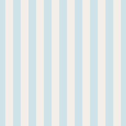 Geboortekaartje gestreept blauw beige goudfolie vierkant 2