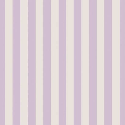 Geboortekaartje gestreept lichtpaars beige minimalistisch 2