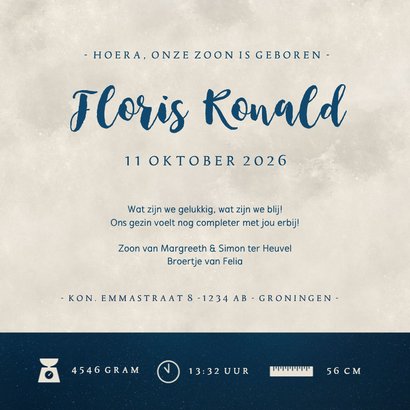 Geboortekaartje grote zus en broertje silhouet hand in hand  3