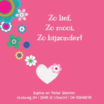 Geboortekaartje Hartjesboom Luna 2