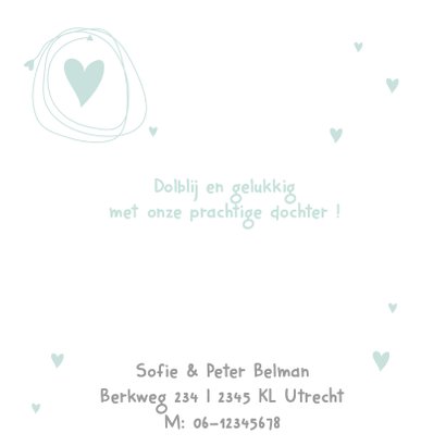 Geboortekaartje hip en clean 2
