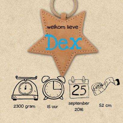 Geboortekaartje hip met jeans 3