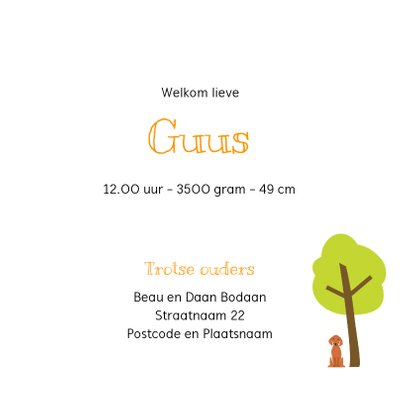 Geboortekaartje hooiberg met tractor 3