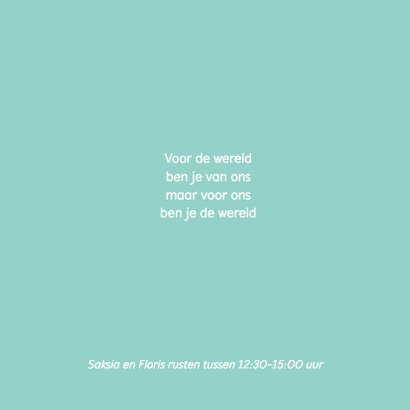 Geboortekaartje jongen - modern en rustig met pijl 2