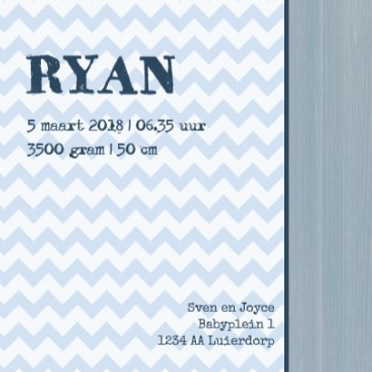 Geboortekaartje jongen nautical 3