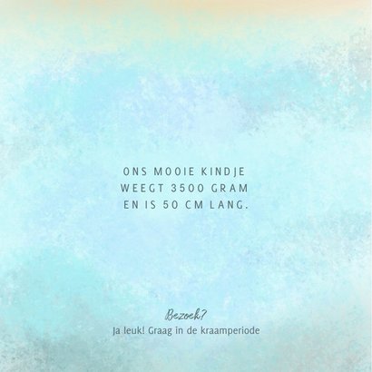 Geboortekaartje jongen schattig walvisje met hartjes 2