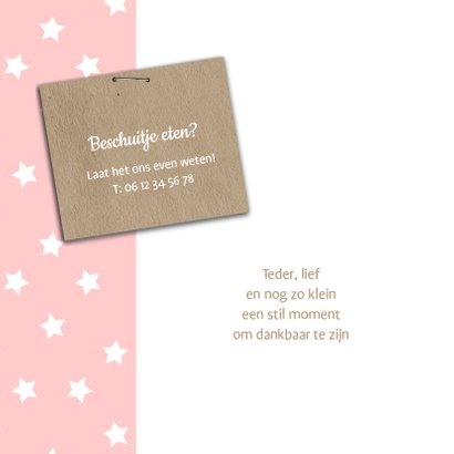 Geboortekaartje Julia sterren 2