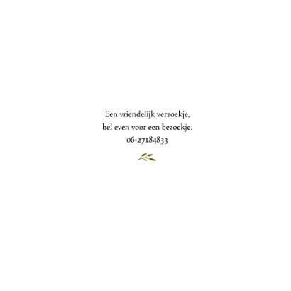 Geboortekaartje kalfje bij kinderwagen 2