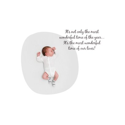 Geboortekaartje kerst baby kerstkindje kerstbomen sterren 2