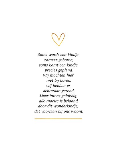 Geboortekaartje klassiek unisex met eigen foto 2