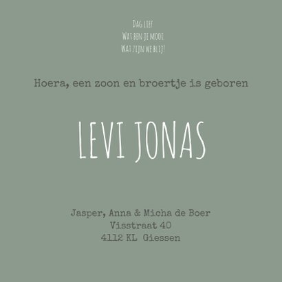 Geboortekaartje Levi Jonas 3