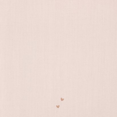 Geboortekaartje lief beertje met strikje  Achterkant