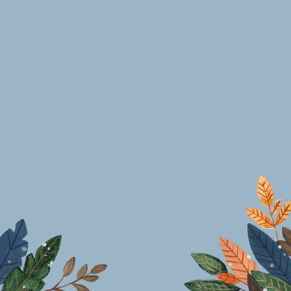 Geboortekaartje lieve dassen familie mama met tweeling Achterkant