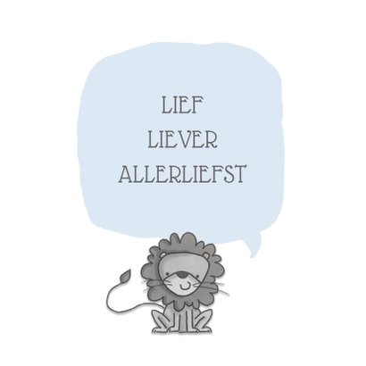 Geboortekaartje lieve dieren 2